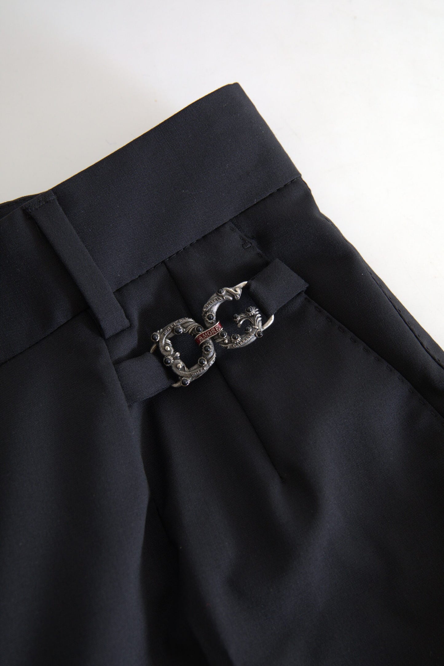 Pantaloni eleganti a vita alta in lana affusolata Dolce & Gabbana