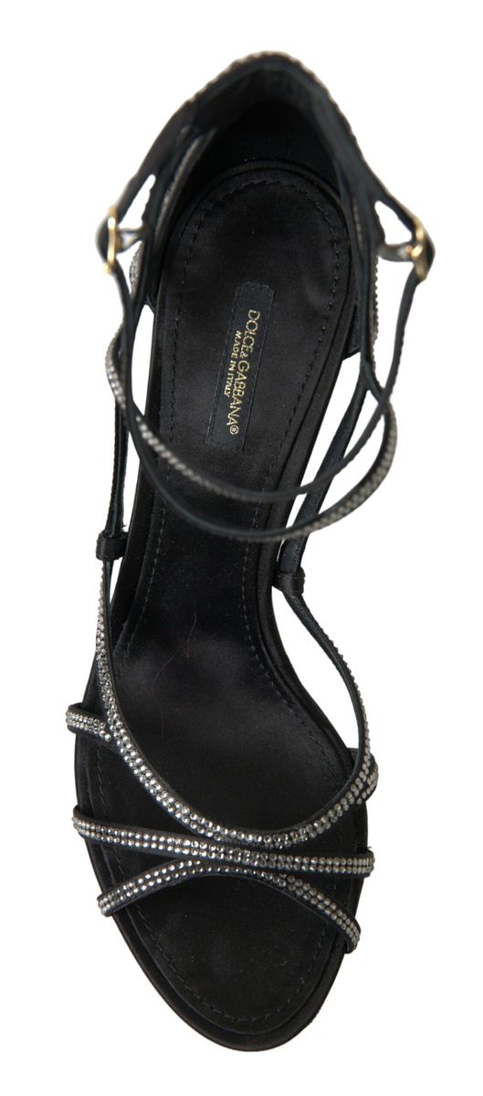 Dolce & Gabbana Elegante Keira Stiletto-Sandalen mit Strasssteinen