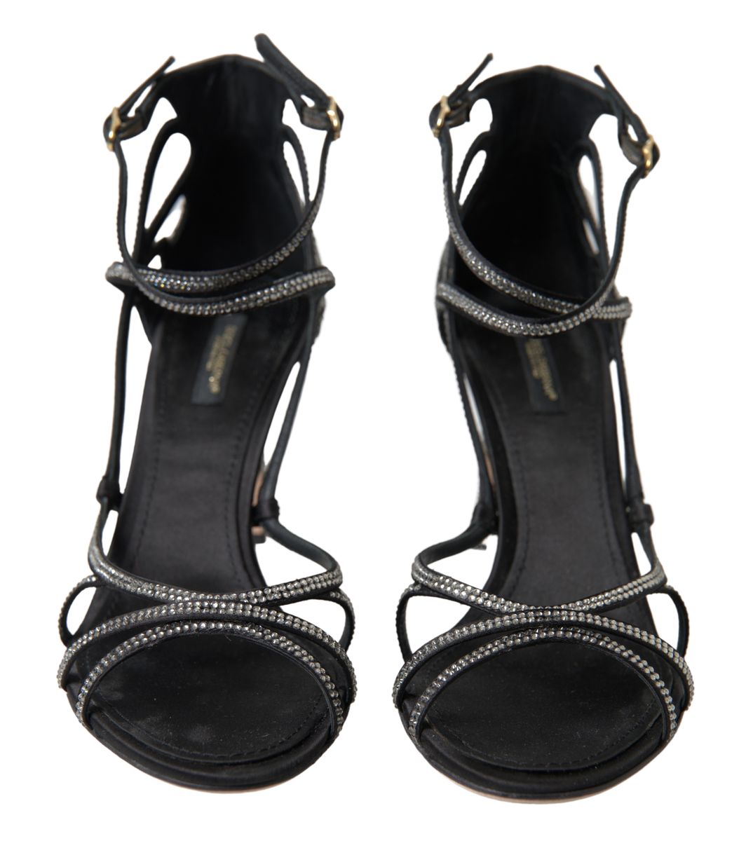 Dolce & Gabbana Elegante Keira Stiletto-Sandalen mit Strasssteinen