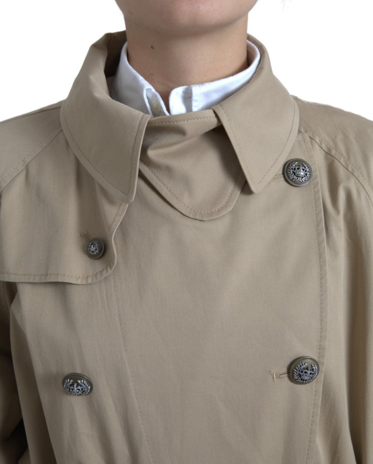 Dolce & Gabbana Eleganter zweireihiger Trenchcoat