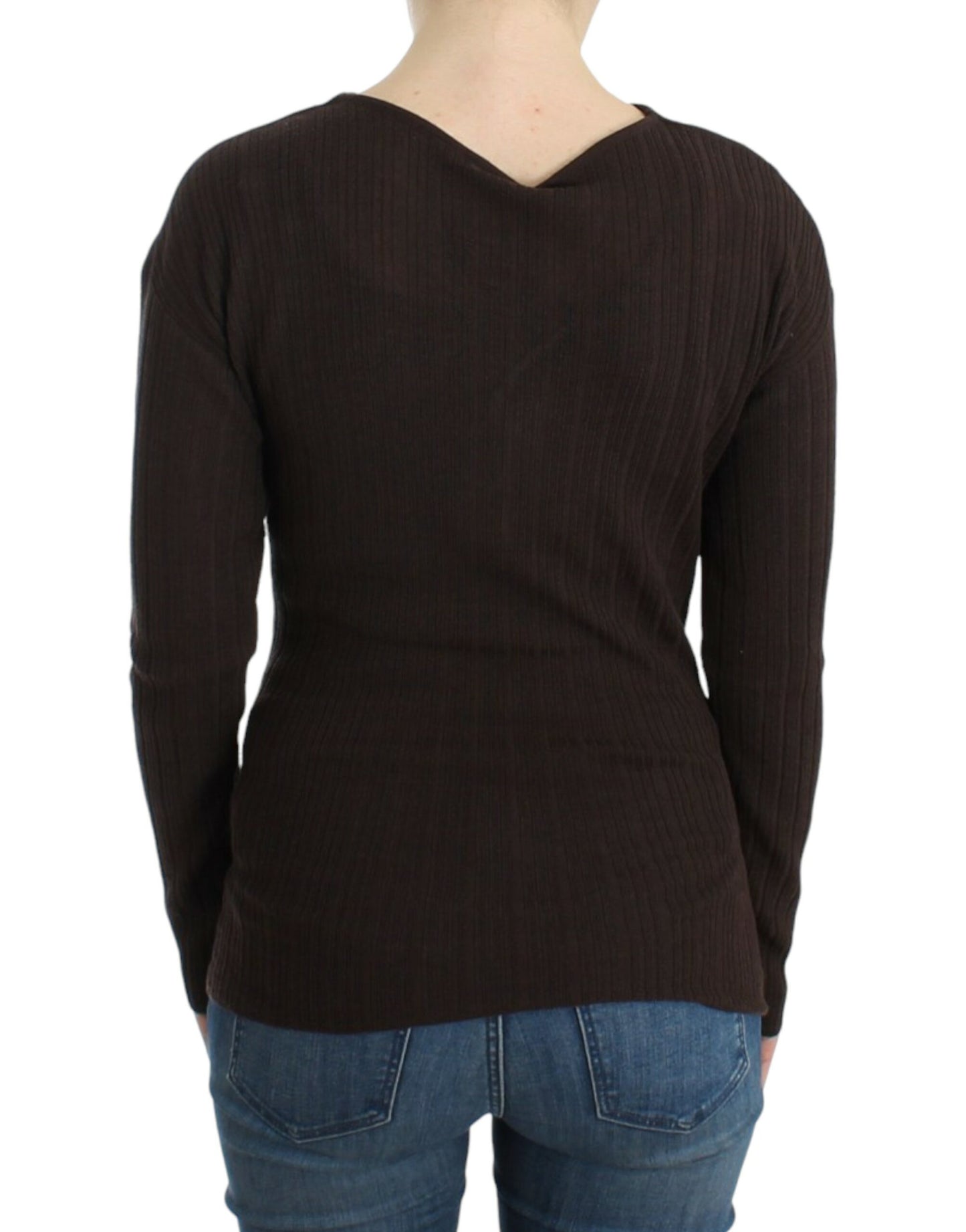 Cavalli Chic Pullover aus Schurwolle mit Schlüsselloch