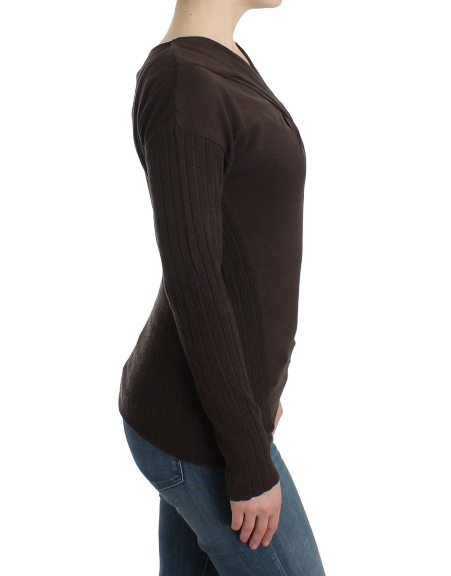 Cavalli Chic Pullover aus Schurwolle mit Schlüsselloch