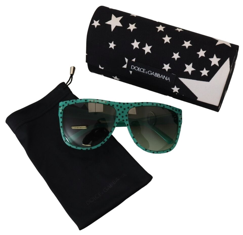 Dolce & Gabbana – Schicke, eckige Sonnenbrille mit Sternenmuster