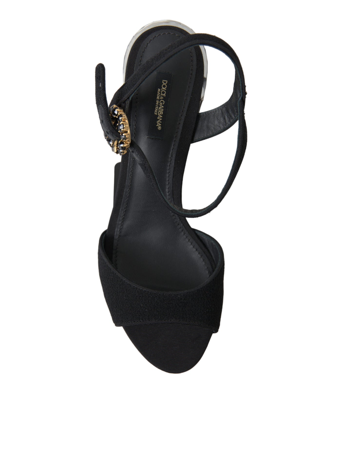 Dolce & Gabbana – Elegante Knöchelriemensandalen mit Spiegelabsätzen