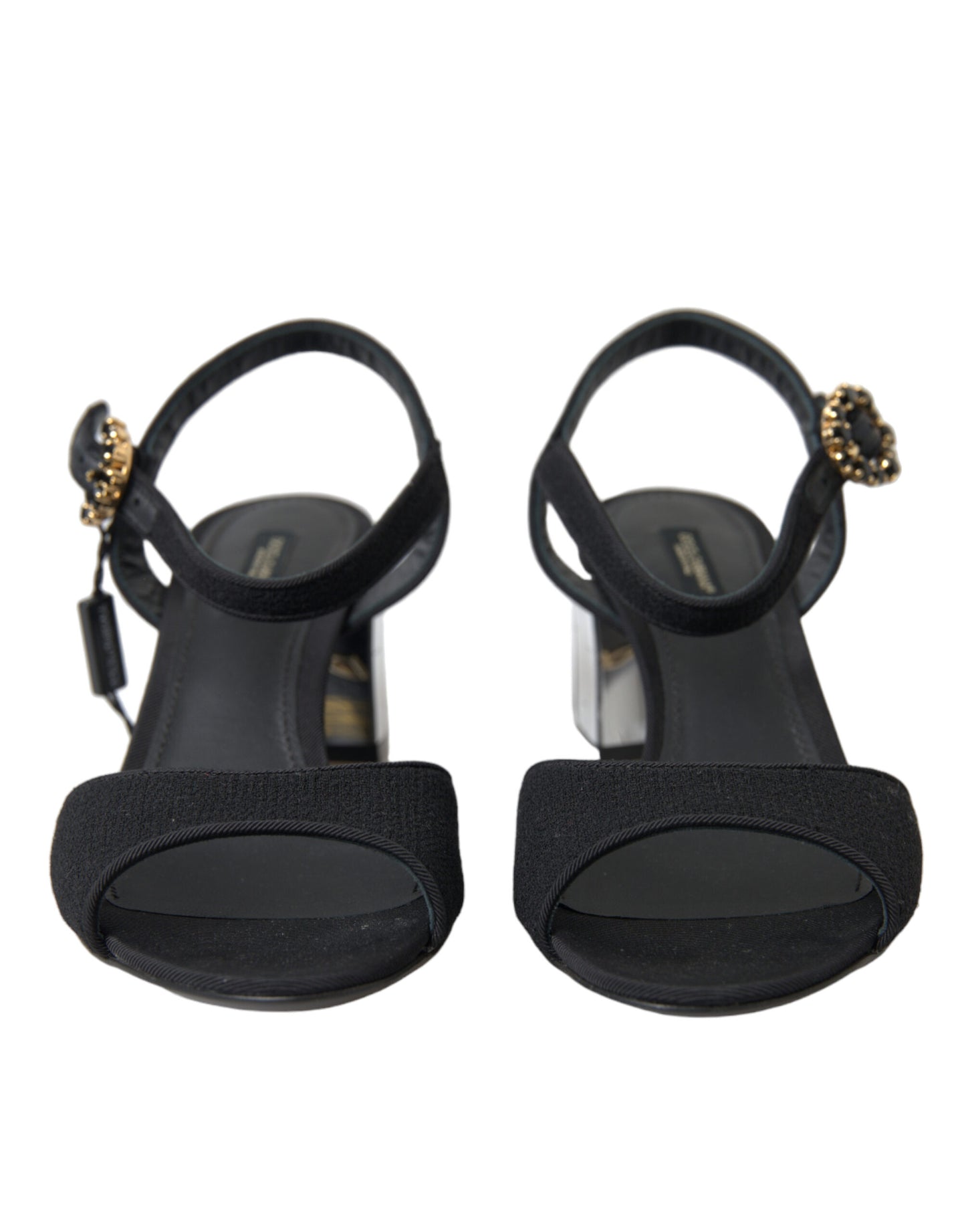 Dolce & Gabbana – Elegante Knöchelriemensandalen mit Spiegelabsätzen