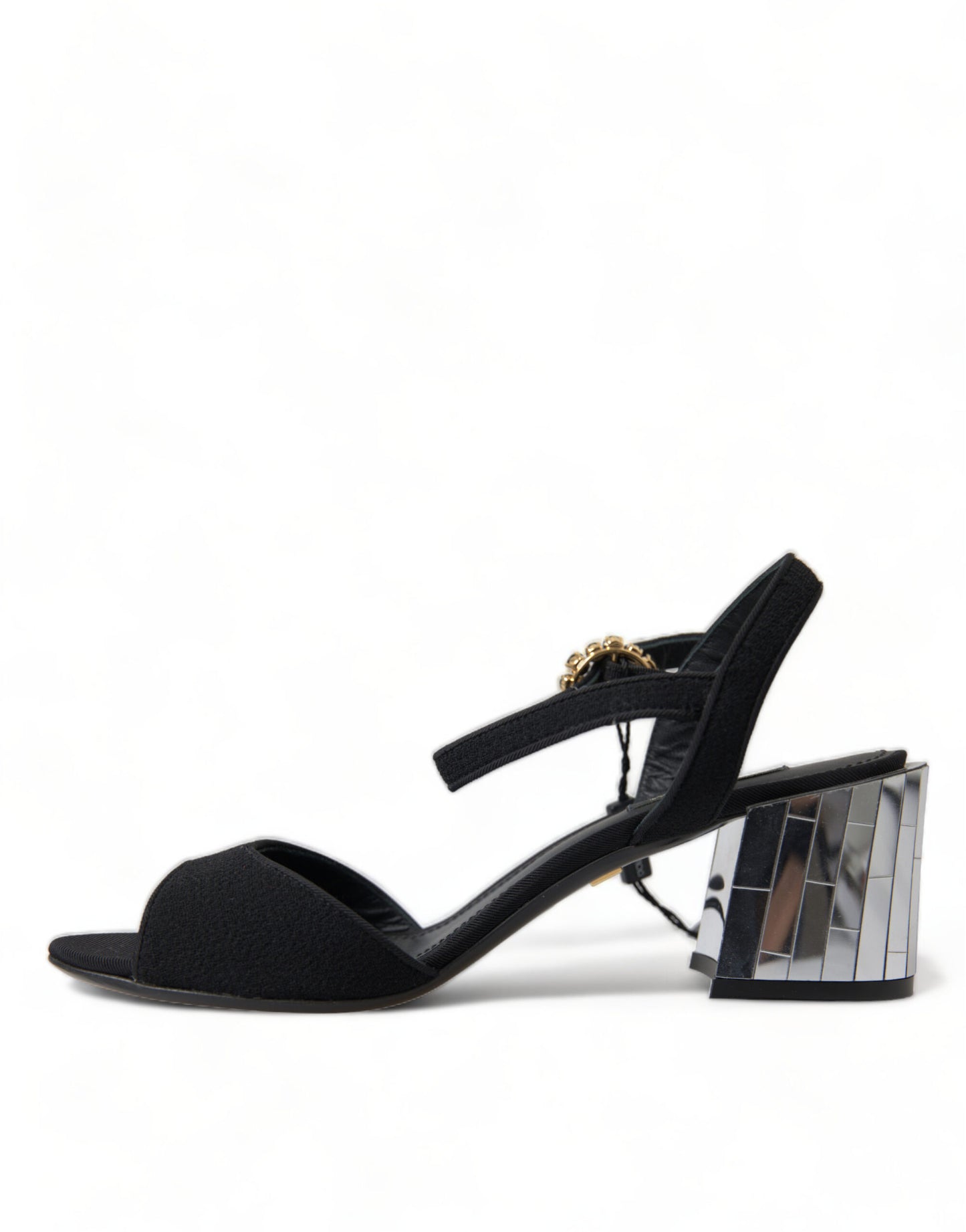 Dolce & Gabbana – Elegante Knöchelriemensandalen mit Spiegelabsätzen