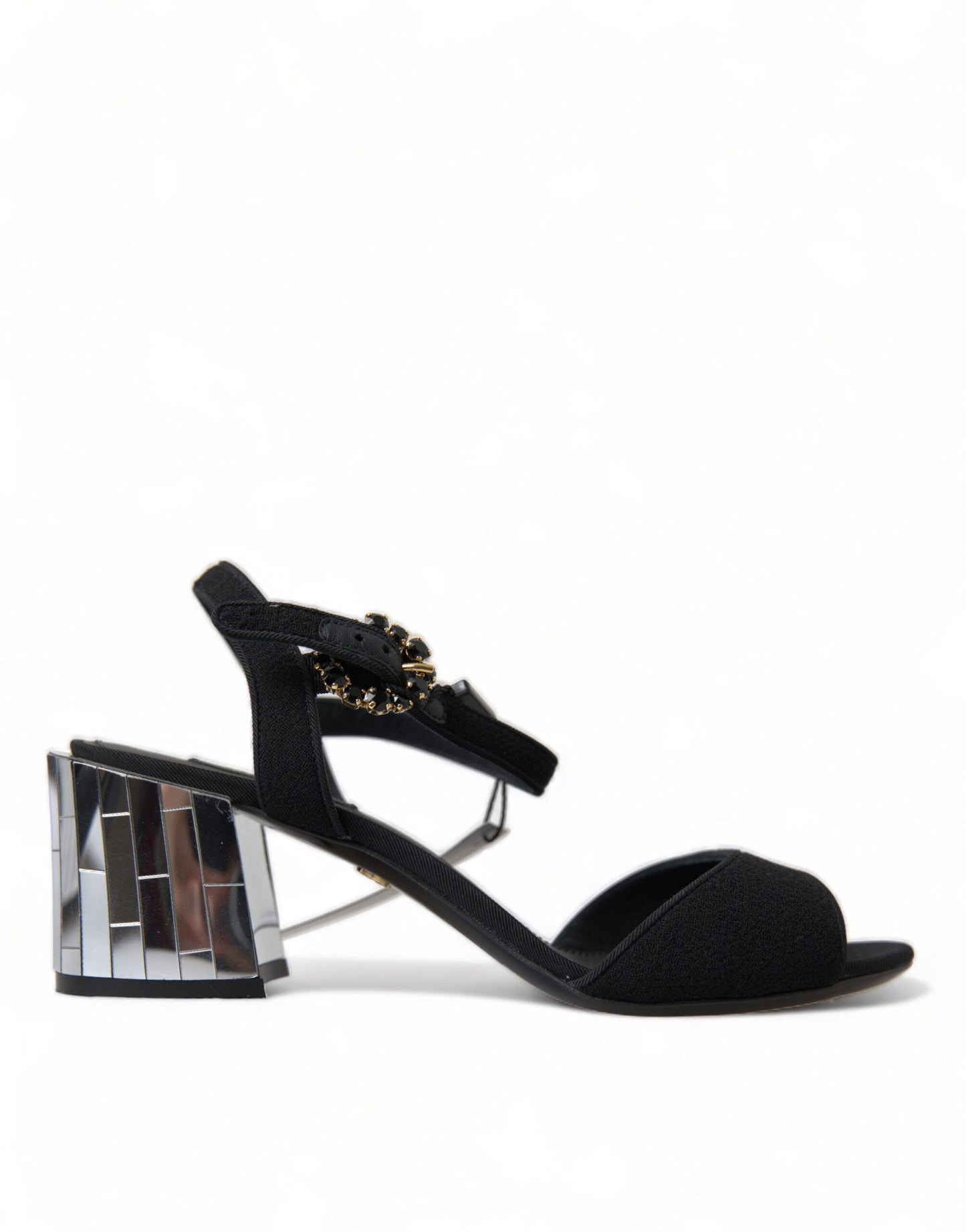 Dolce & Gabbana – Elegante Knöchelriemensandalen mit Spiegelabsätzen