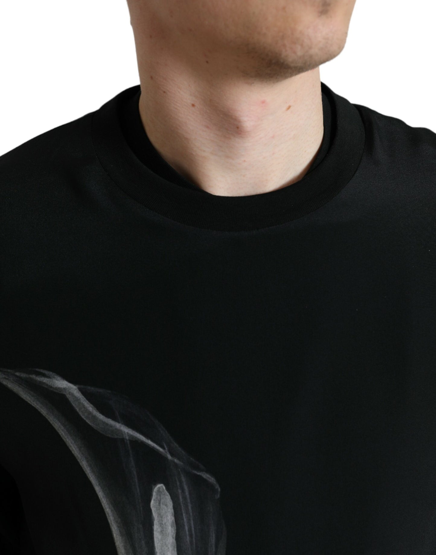 Maglione girocollo in seta floreale Dolce & Gabbana