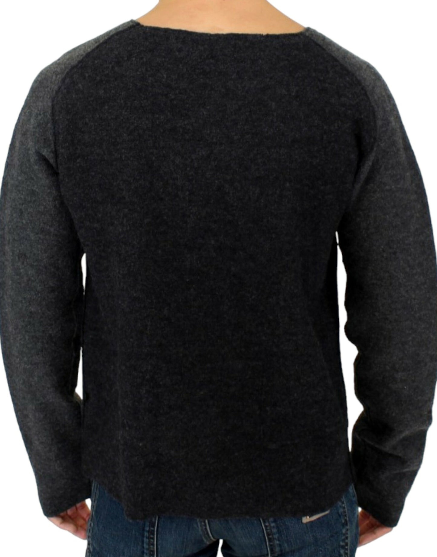Maglione girocollo in lana grigio chic di Costume National