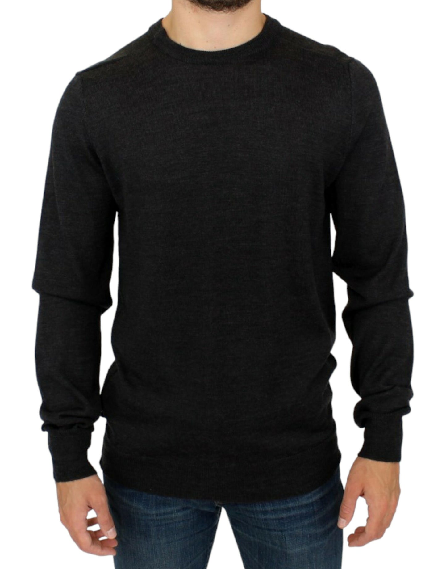 Maglione girocollo grigio elegante di Costume National
