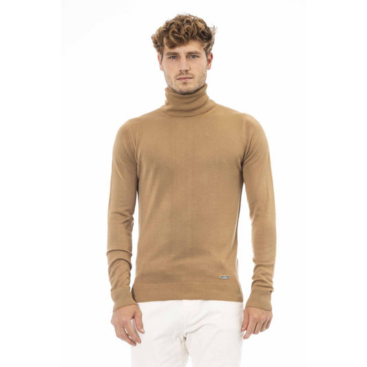 Maglione da uomo in cashmere beige Baldinini Trend
 (Nota: per rispettare la regola della forma singola della sottocategoria, viene utilizzata la parola "Sweater" al posto di "Sweaters".)