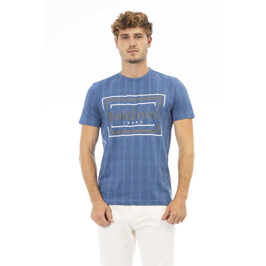 T-shirt da uomo Baldinini Trend in cotone blu