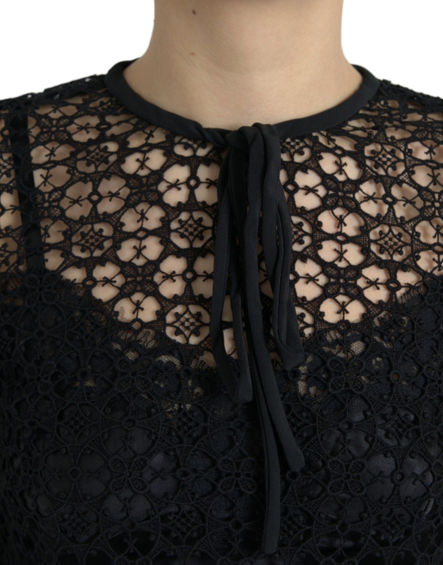 Dolce & Gabbana Elegante camicetta in pizzo floreale
