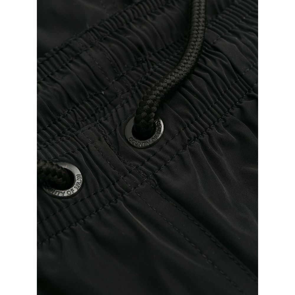 Marcelo Burlon Black Polyamide Men's Swimwear Boxer