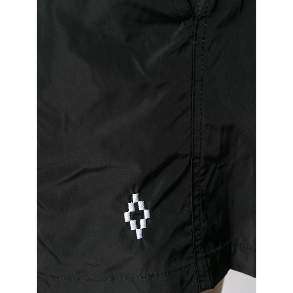 Marcelo Burlon Black Polyamide Men's Swimwear Boxer