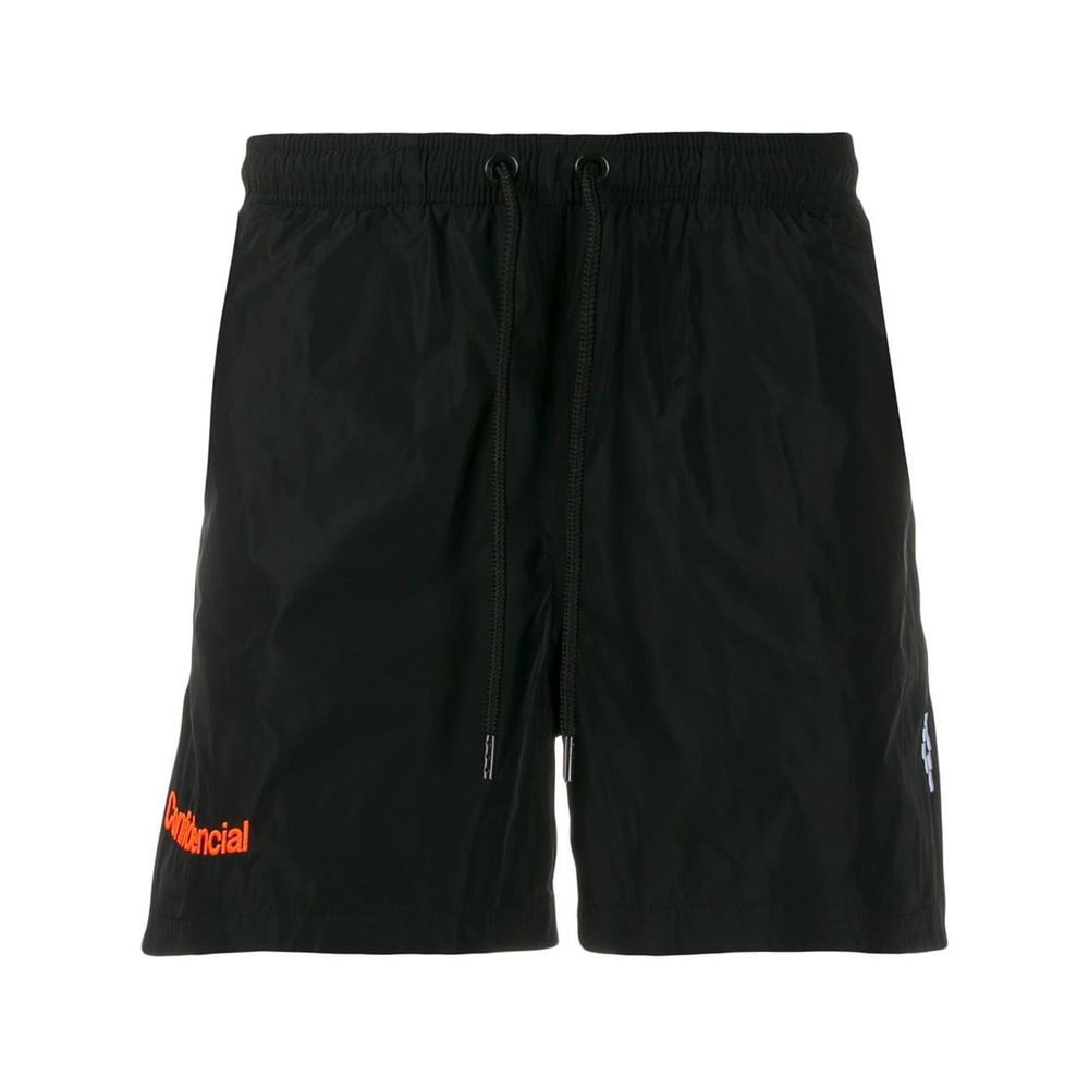 Marcelo Burlon Black Polyamide Men's Swimwear Boxer