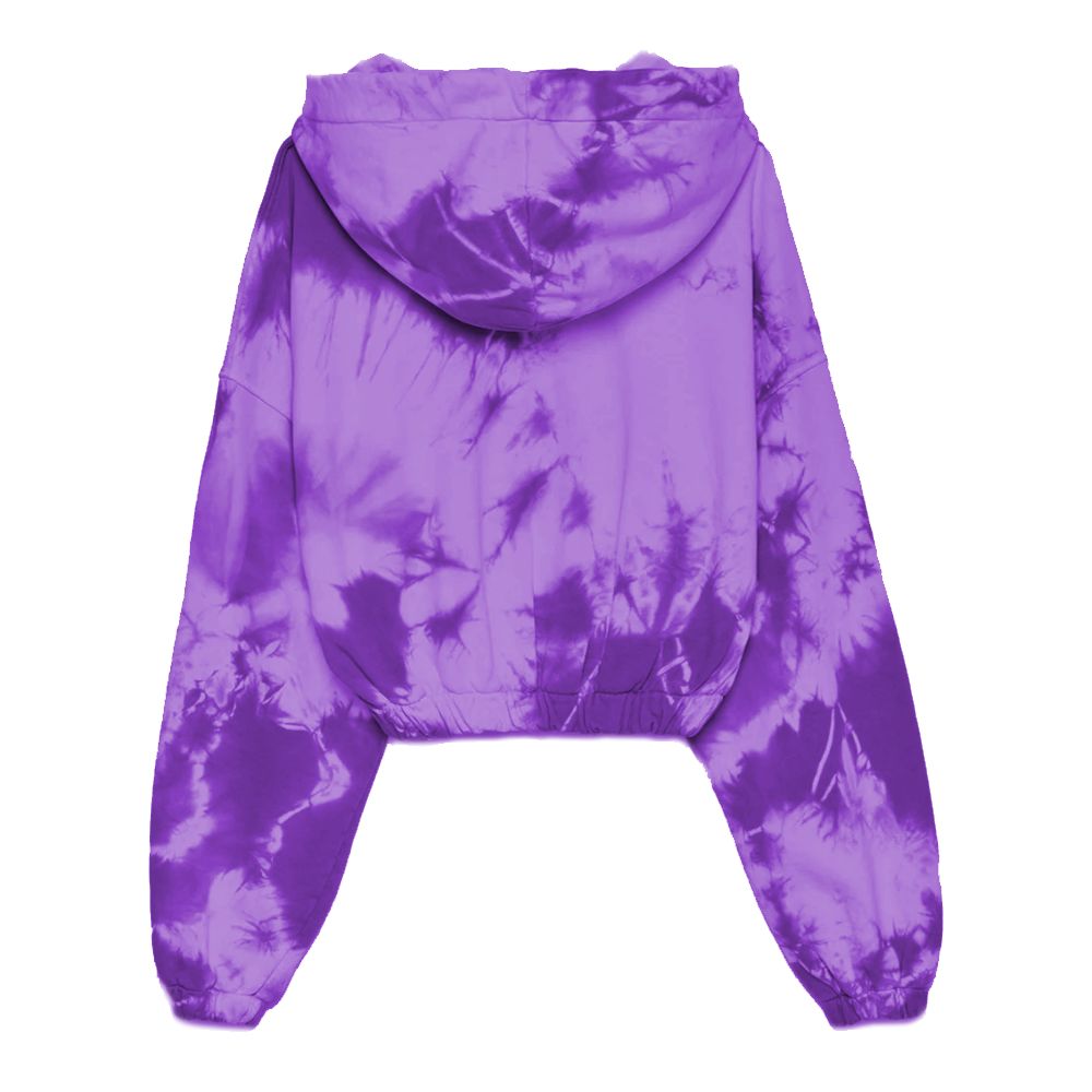 Hinnominate Elegantes lila Kapuzenpullover mit Logo-Print