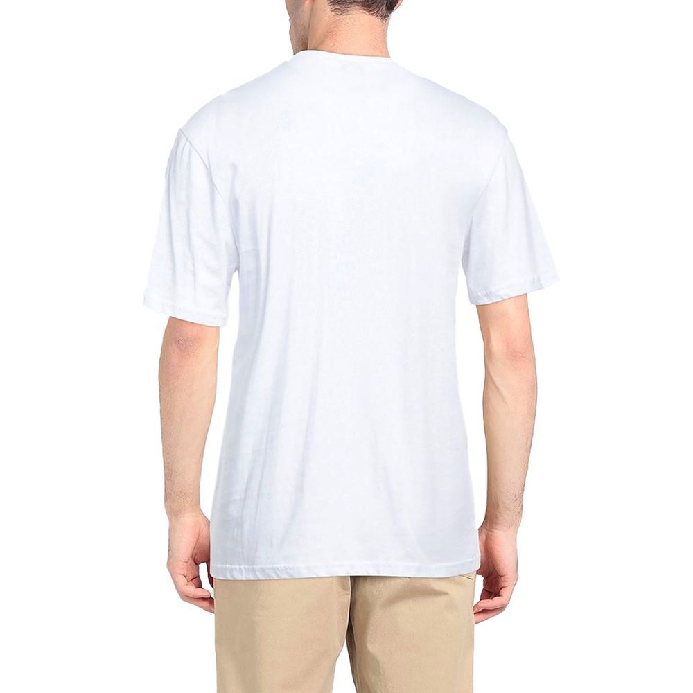 North Sails Elegantes weißes Baumwoll-T-Shirt mit Brustaufdruck