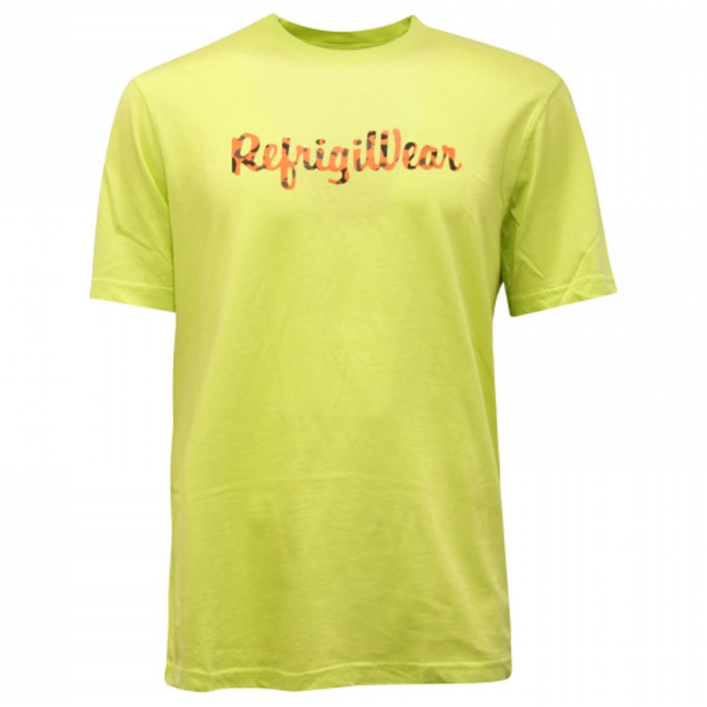 Refrigiwear Sunshine Yellow Logo T-Shirt mit Rundhalsausschnitt