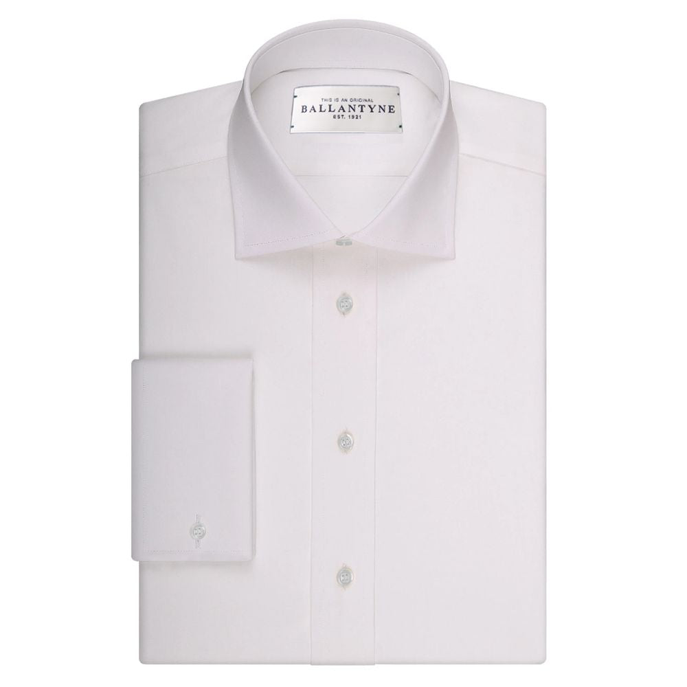 Camicia da uomo in cotone bianco Ballantyne