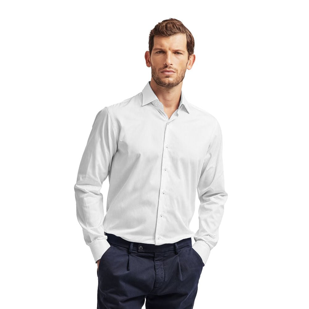 Camicia da uomo in cotone bianco Ballantyne