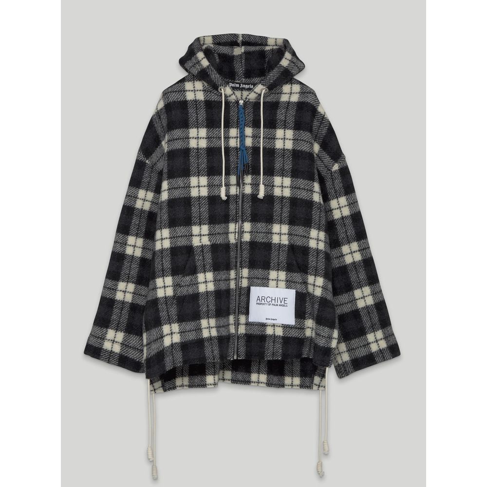 Palm Angels Black Cashmere Men Sweater
