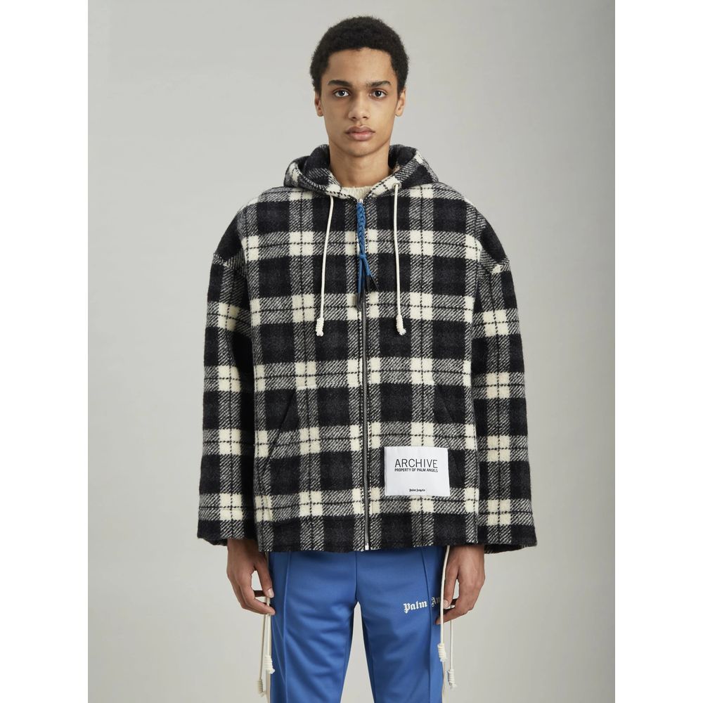 Palm Angels Black Cashmere Men Sweater