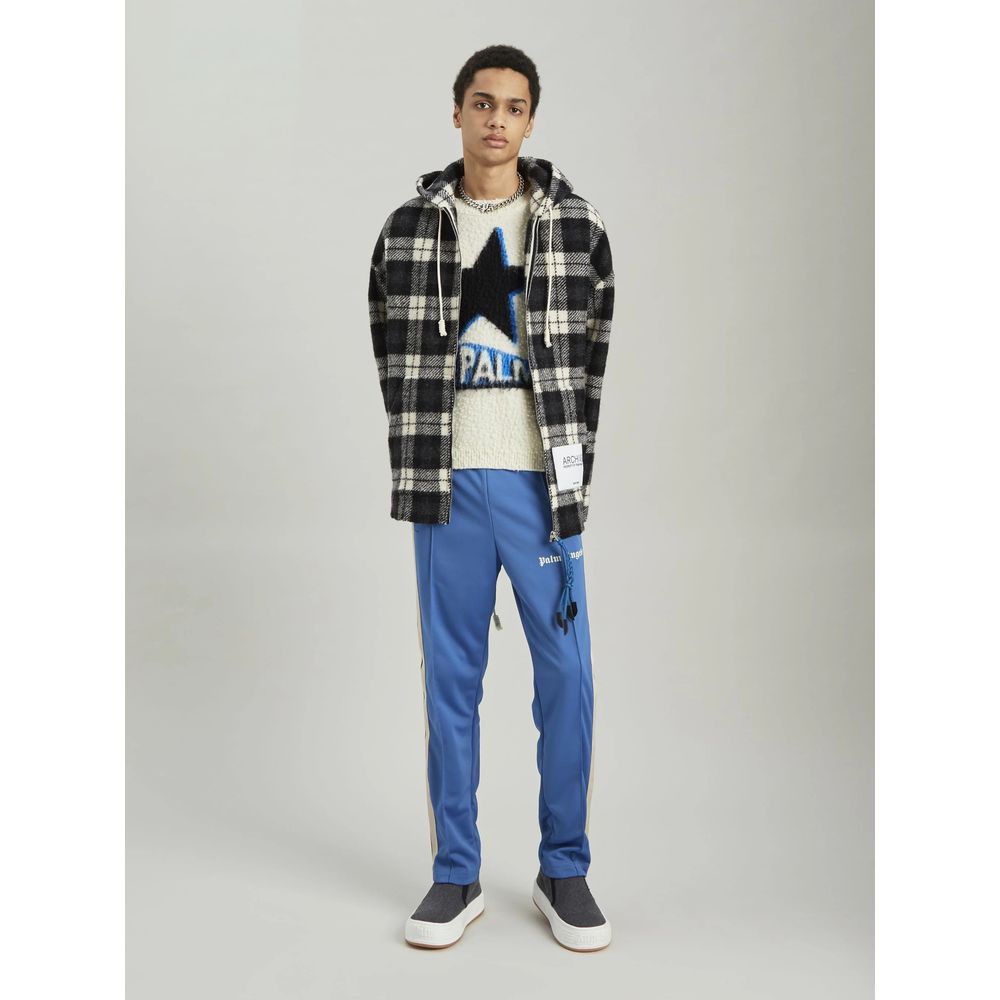 Palm Angels Black Cashmere Men Sweater