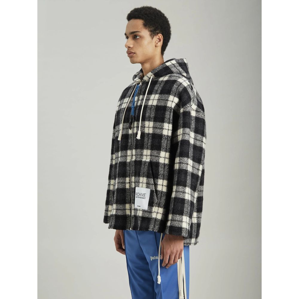 Palm Angels Black Cashmere Men Sweater