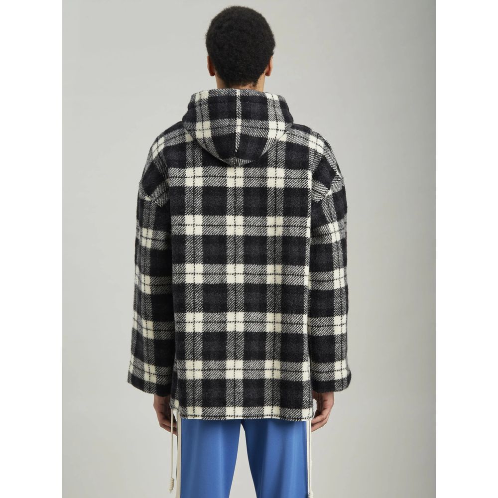 Palm Angels Black Cashmere Men Sweater