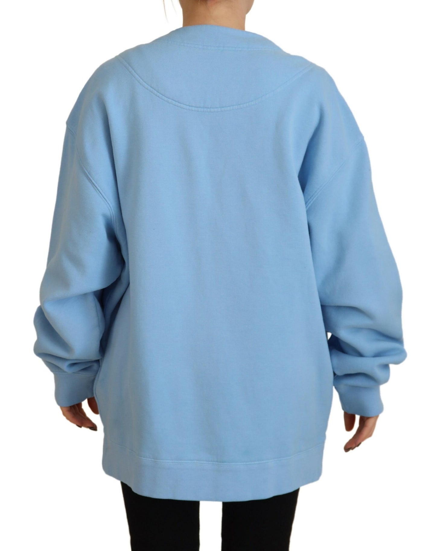 Dsquared² Blauer Strickjacke aus Baumwolle mit Knöpfen