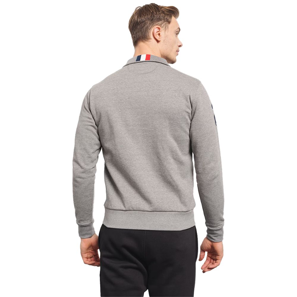 Maglione in cotone grigio La Martina