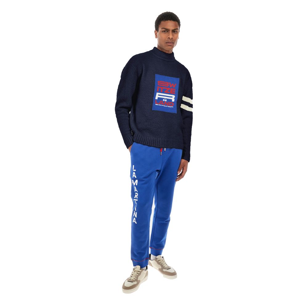 Maglione in poliammide blu La Martina