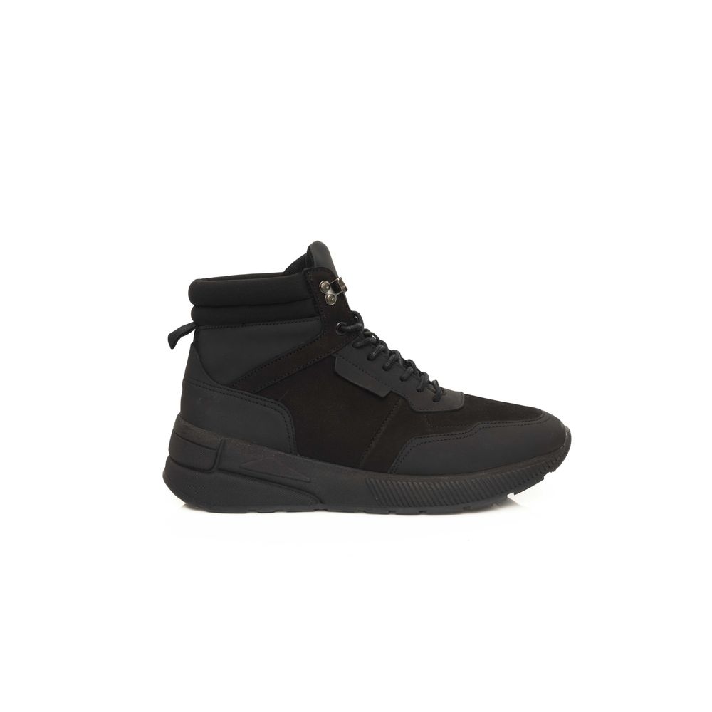 Cerruti 1881 Herren-Sneaker aus schwarzem Rindsleder