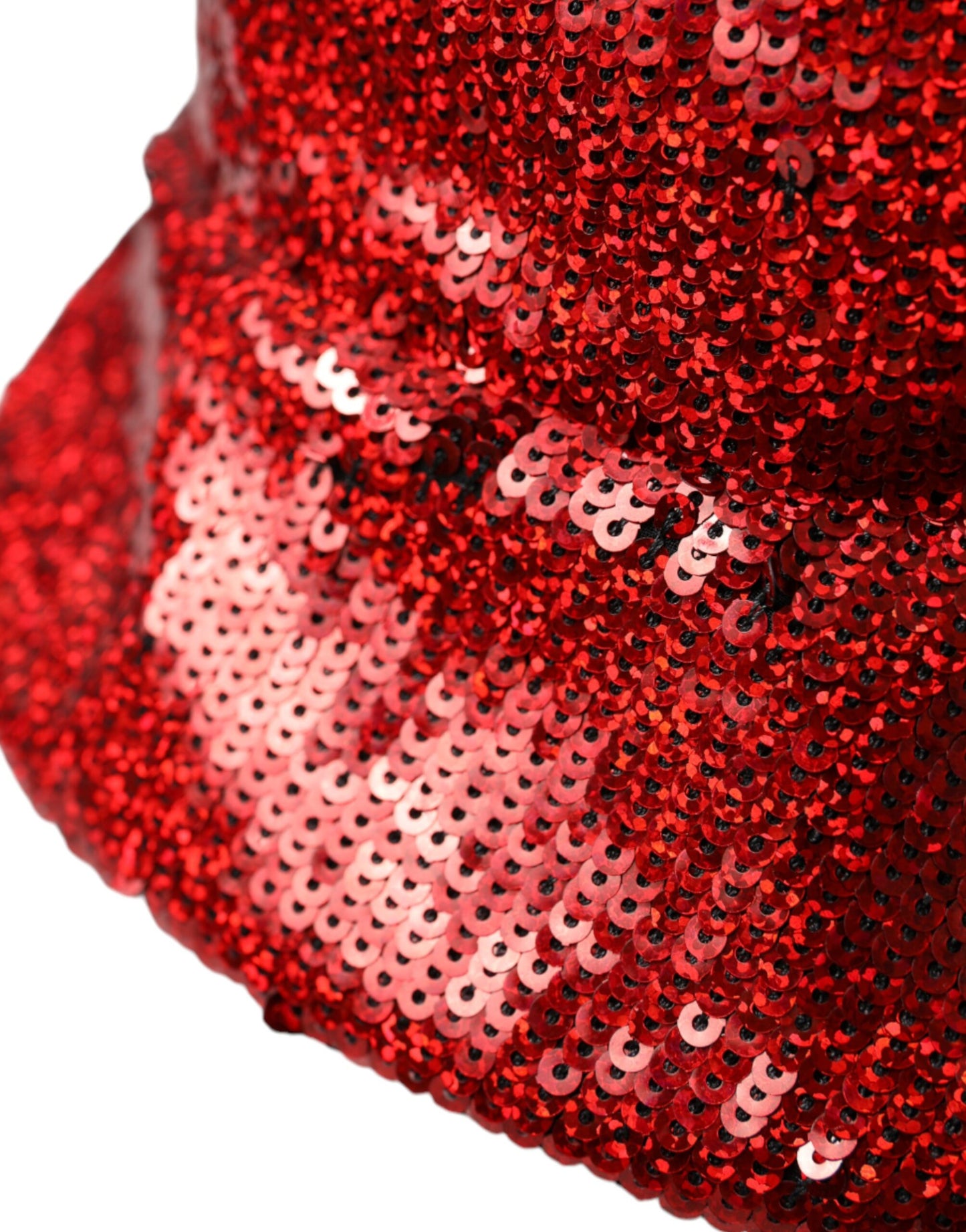 Dolce & Gabbana – Roter Nylon-Bucket-Hut mit Pailletten für Herren