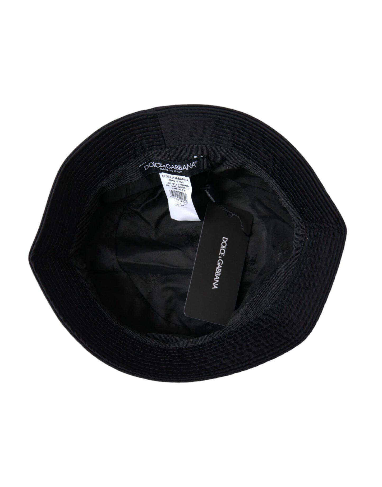 Dolce & Gabbana – Fischerhut mit breiter Krempe, Schwarz, Herren