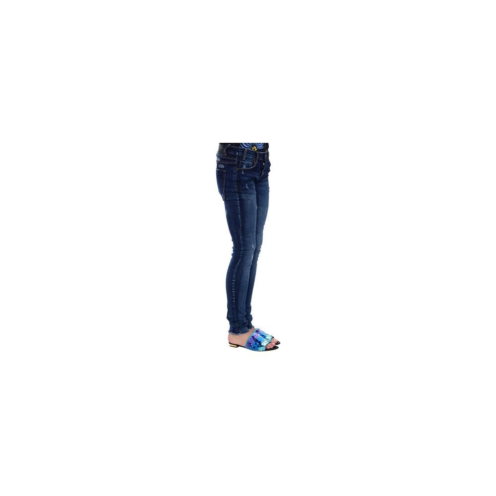 One Teaspoon – Jeans und Hose aus blauer Baumwolle