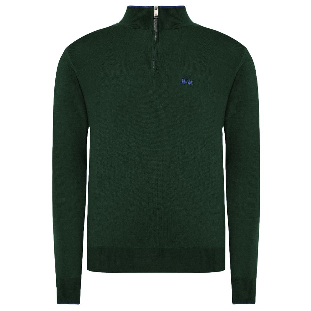Maglione da uomo in lana verde La Martina
