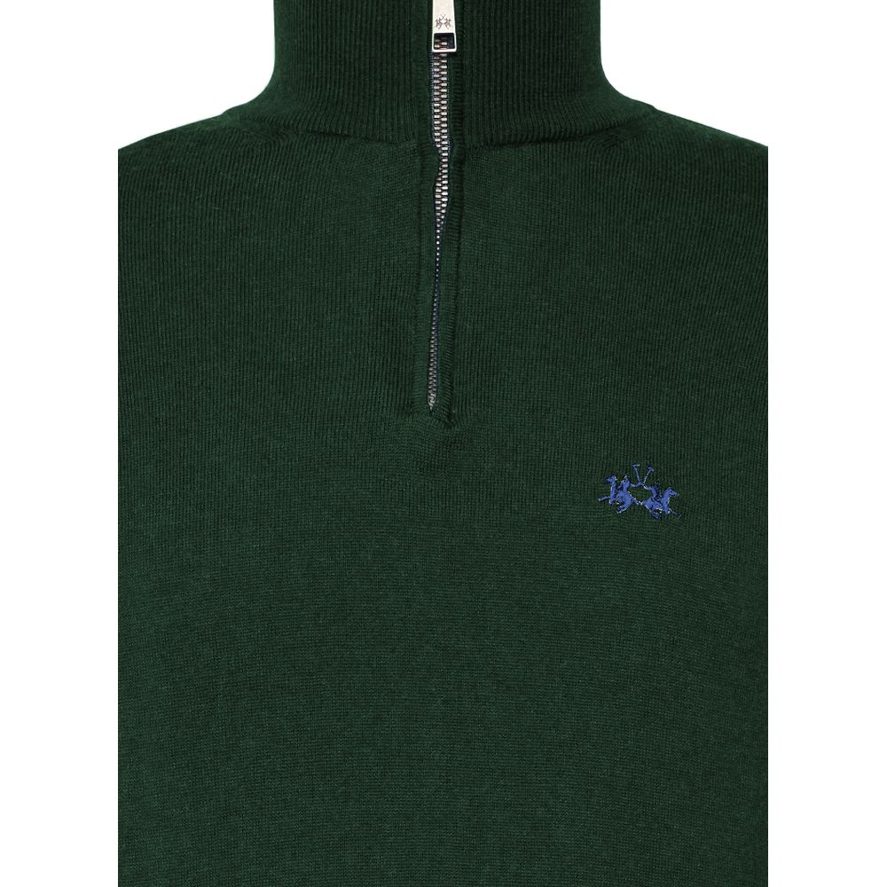 Maglione da uomo in lana verde La Martina