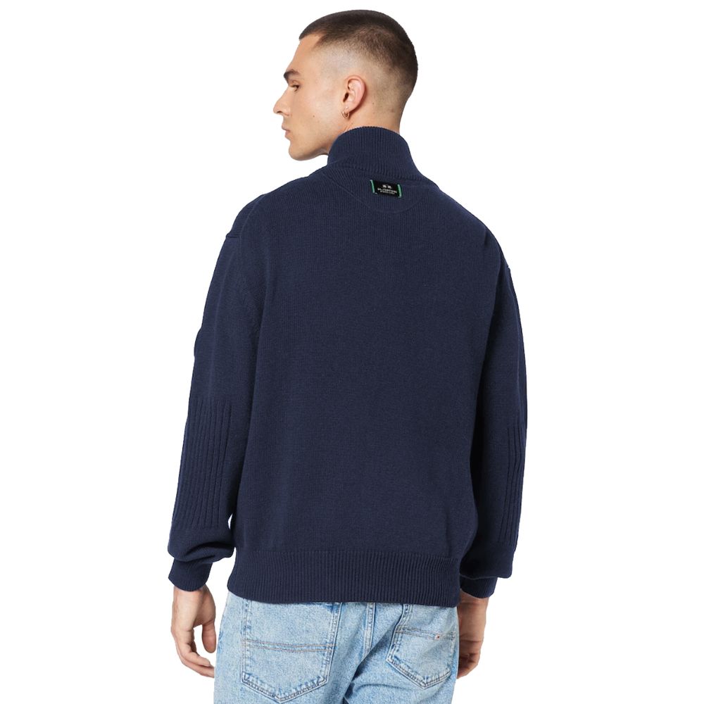 Maglione in cotone blu La Martina