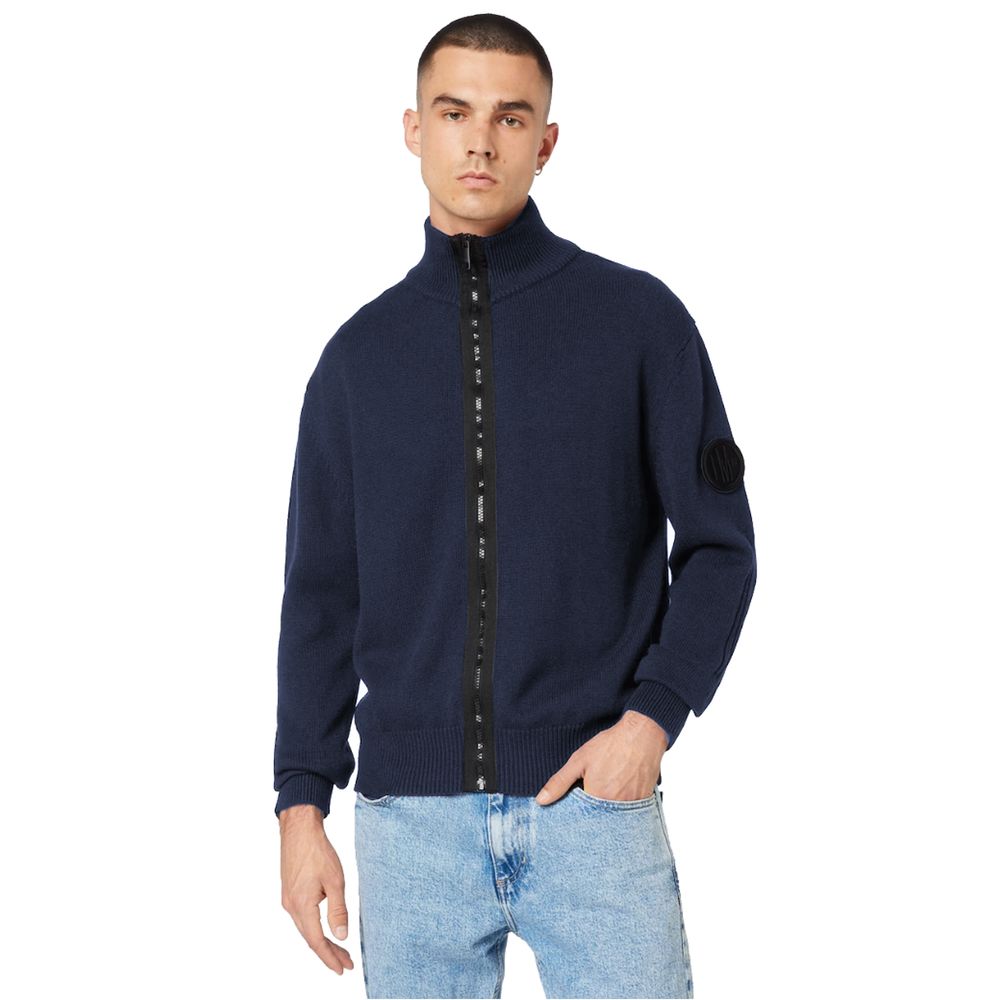 Maglione in cotone blu La Martina