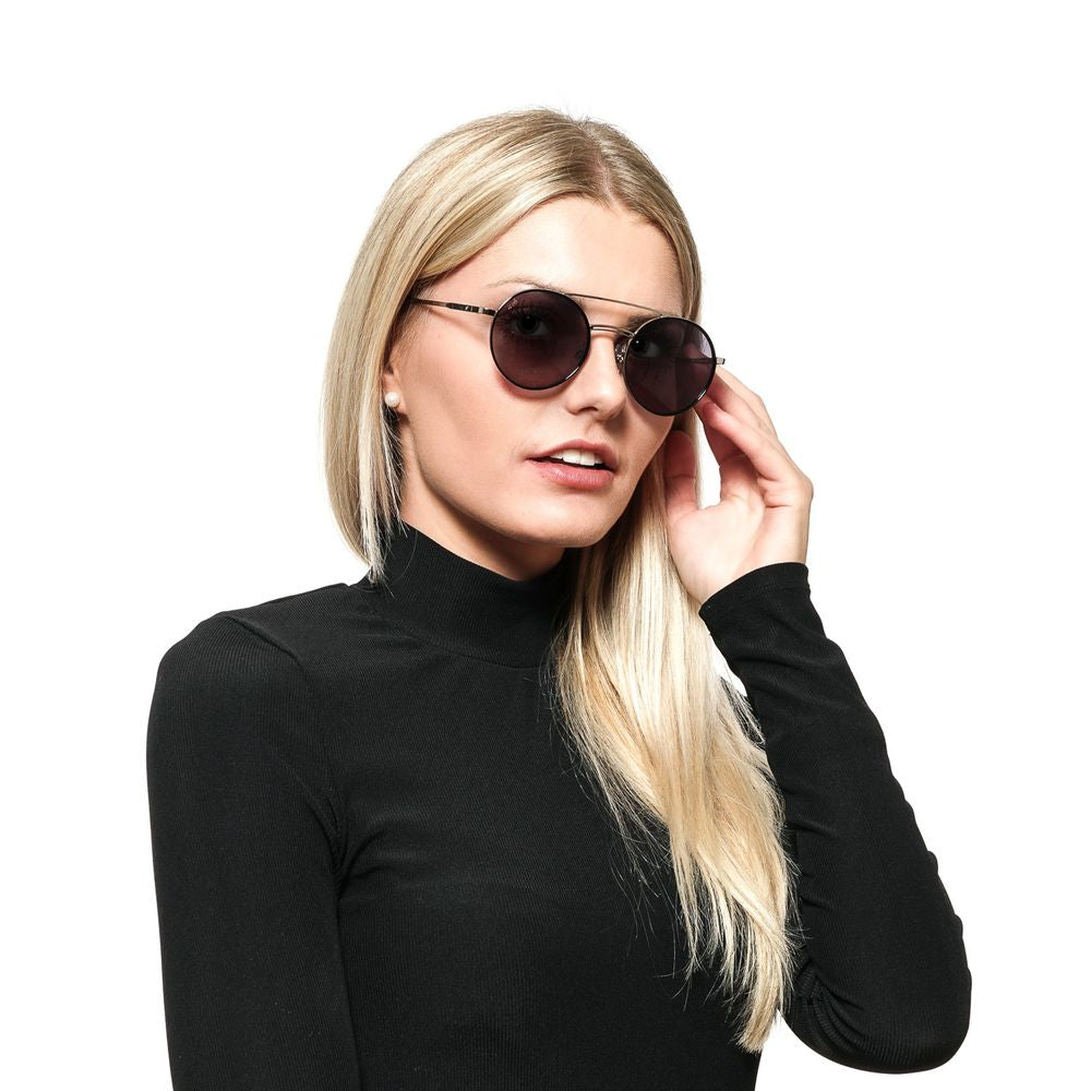 Web-Sonnenbrille für Damen in Silber