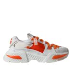 Dolce & Gabbana Airmaster Low Top Sneakers in Weiß und Orange