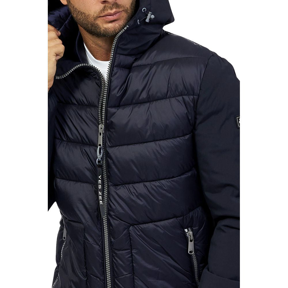 Yes Zee – Blaue Nylonjacke
