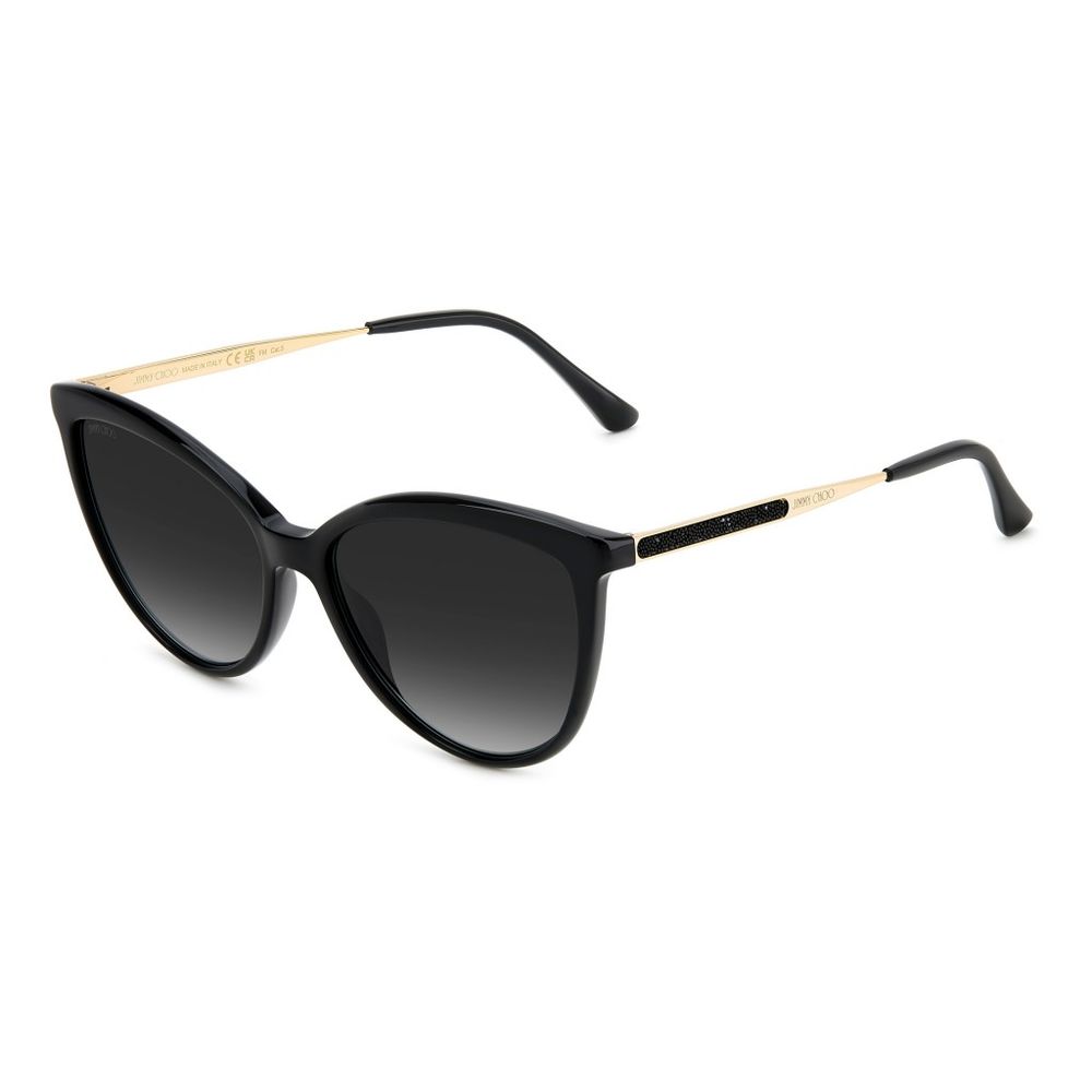 Jimmy Choo Schwarze Metallsonnenbrille