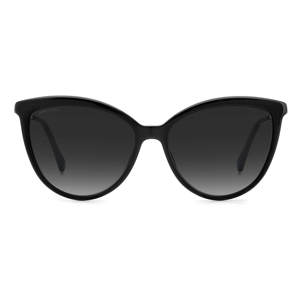 Jimmy Choo Schwarze Metallsonnenbrille