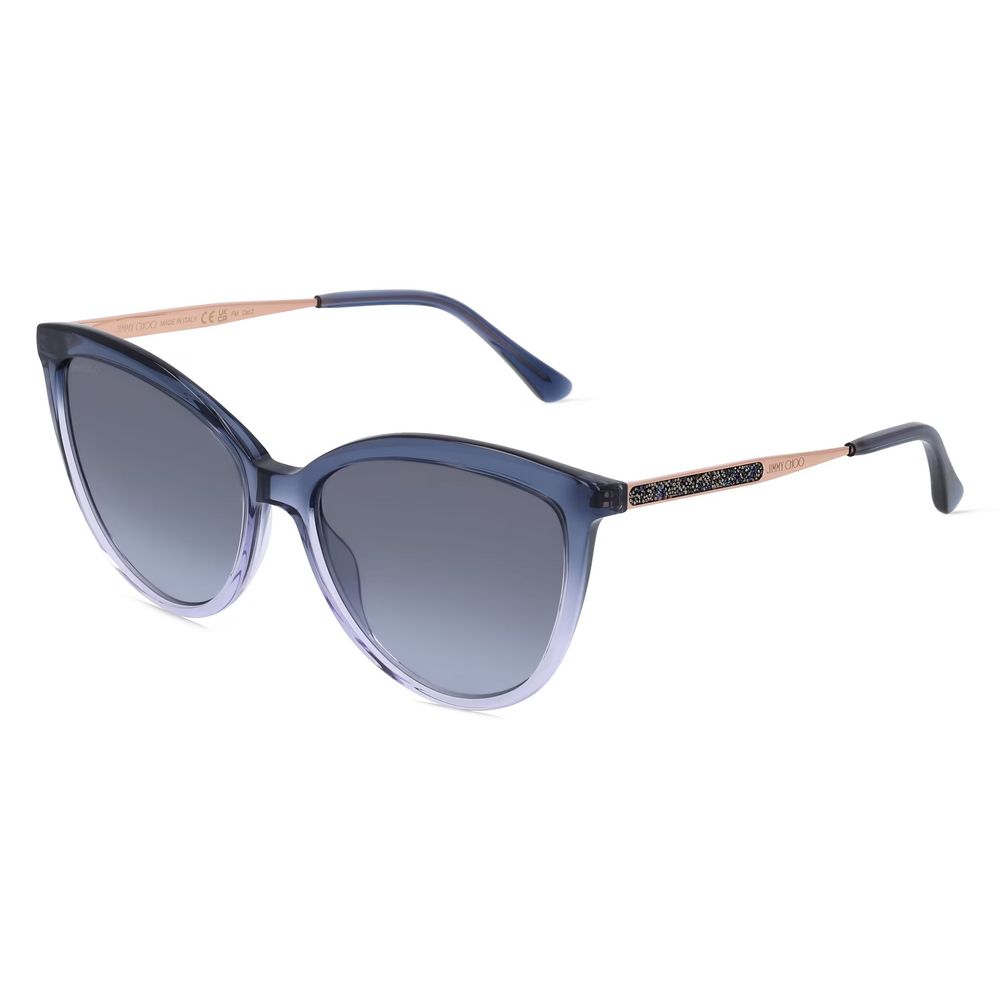 Jimmy Choo Sonnenbrille aus blauem Metall