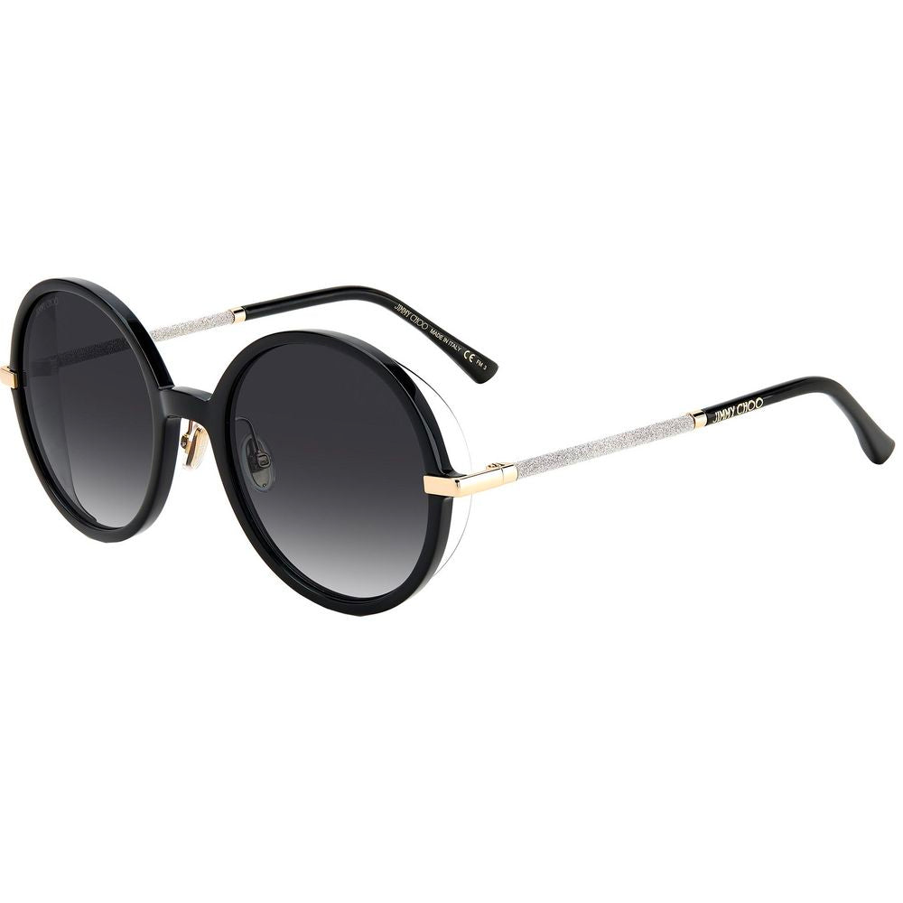 Jimmy Choo Schwarze Metallsonnenbrille