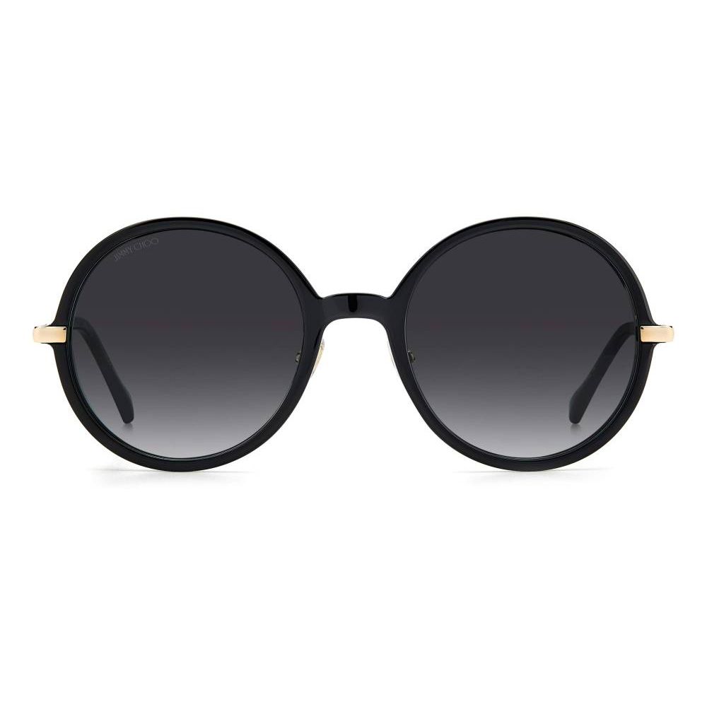 Jimmy Choo Schwarze Metallsonnenbrille