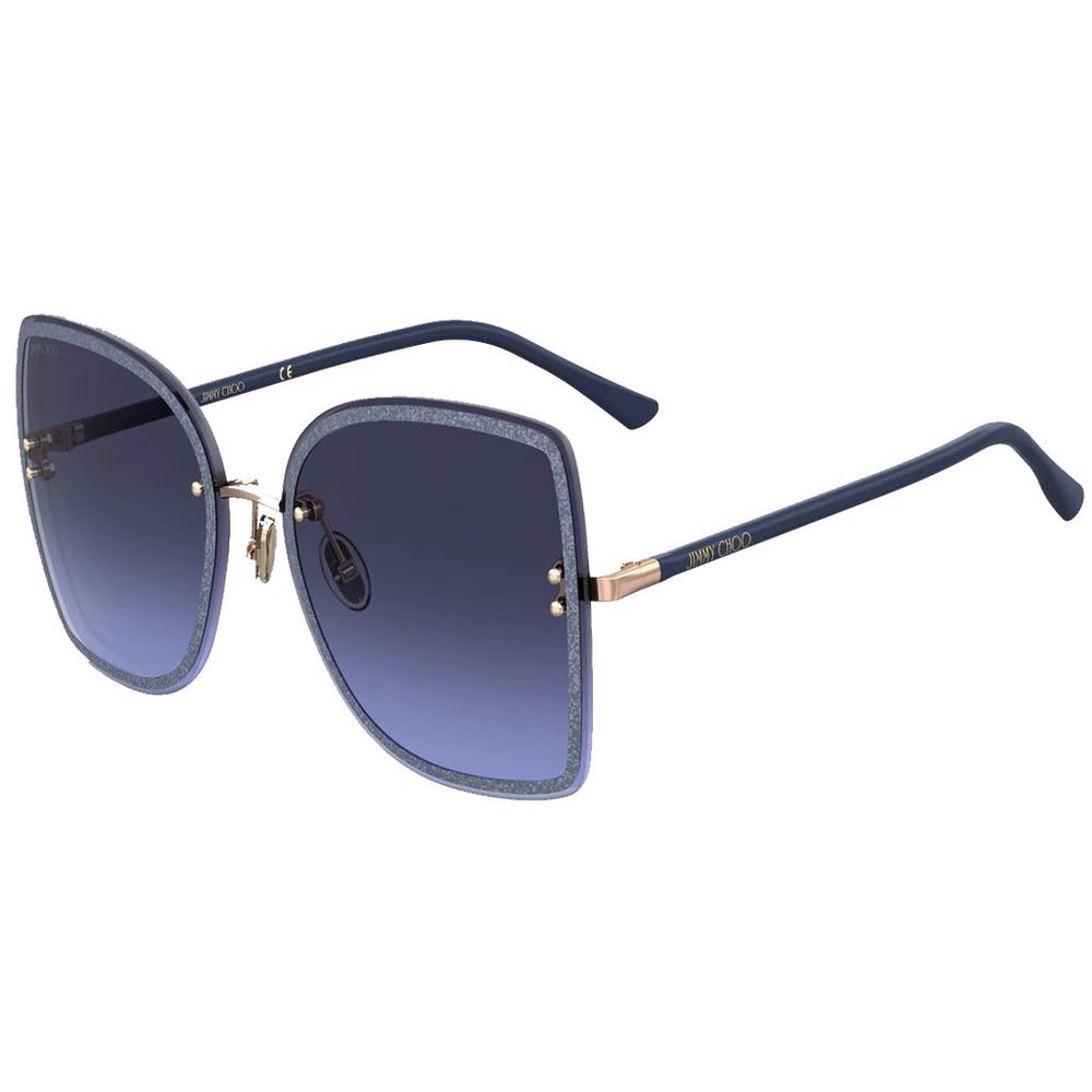Jimmy Choo Sonnenbrille aus blauem Harz